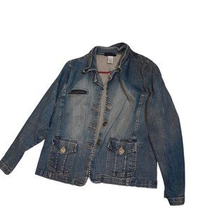 La Blue Blue Denim Stretch Jean Jacket